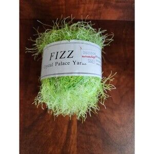 Crystal Palace Fizz Eyelash Yarn #9224 Light Green 50g 120yd